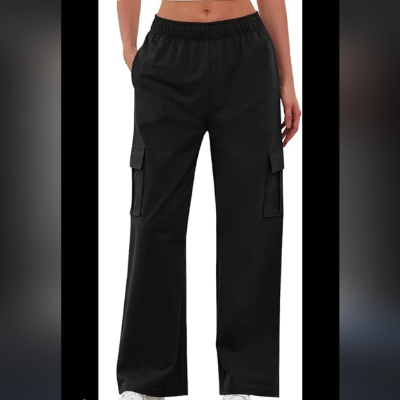dictionary Pants - Dictionary Brand-Black Drawsting Cargo Pants (Black)- 12/14 US Womens